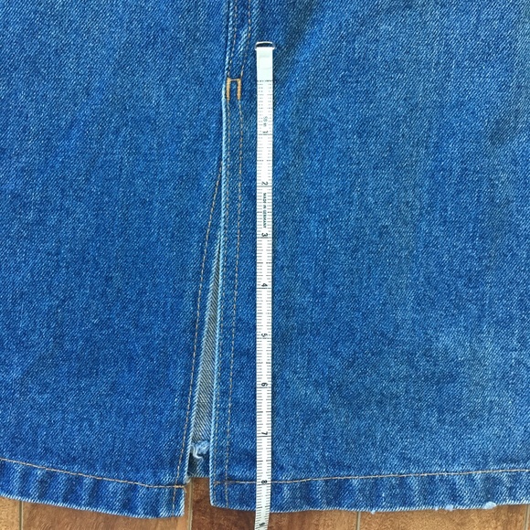 Vintage 1970s Denim Midi Skirt XS - Picture 8 of 8